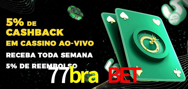 Promoções do cassino ao Vivo 77bra bet